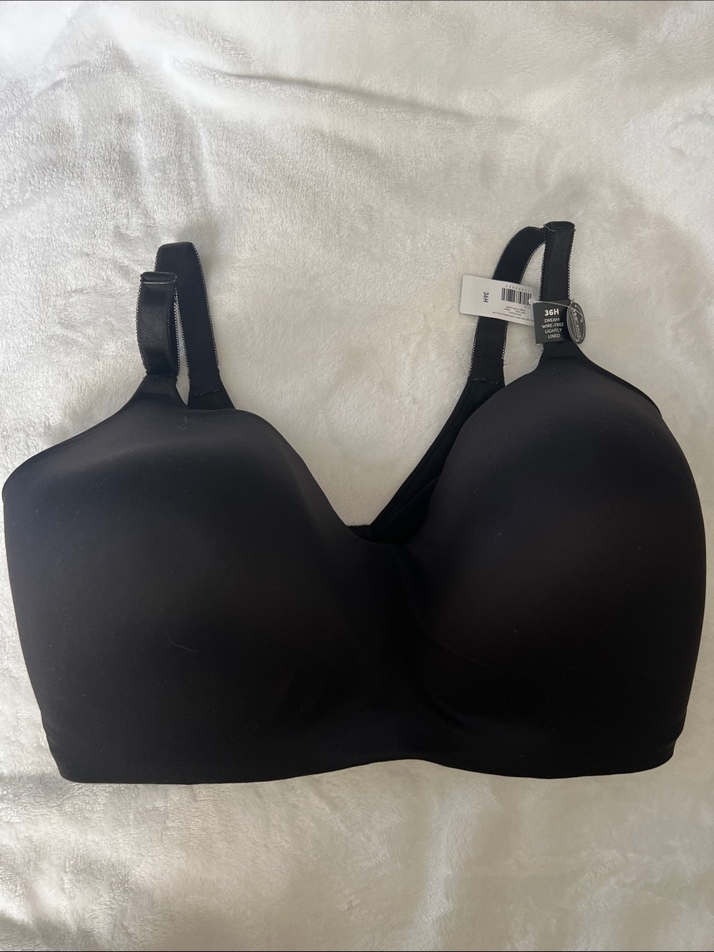 TORRID Comfort Moulded Black Wireless Bra 36 H
